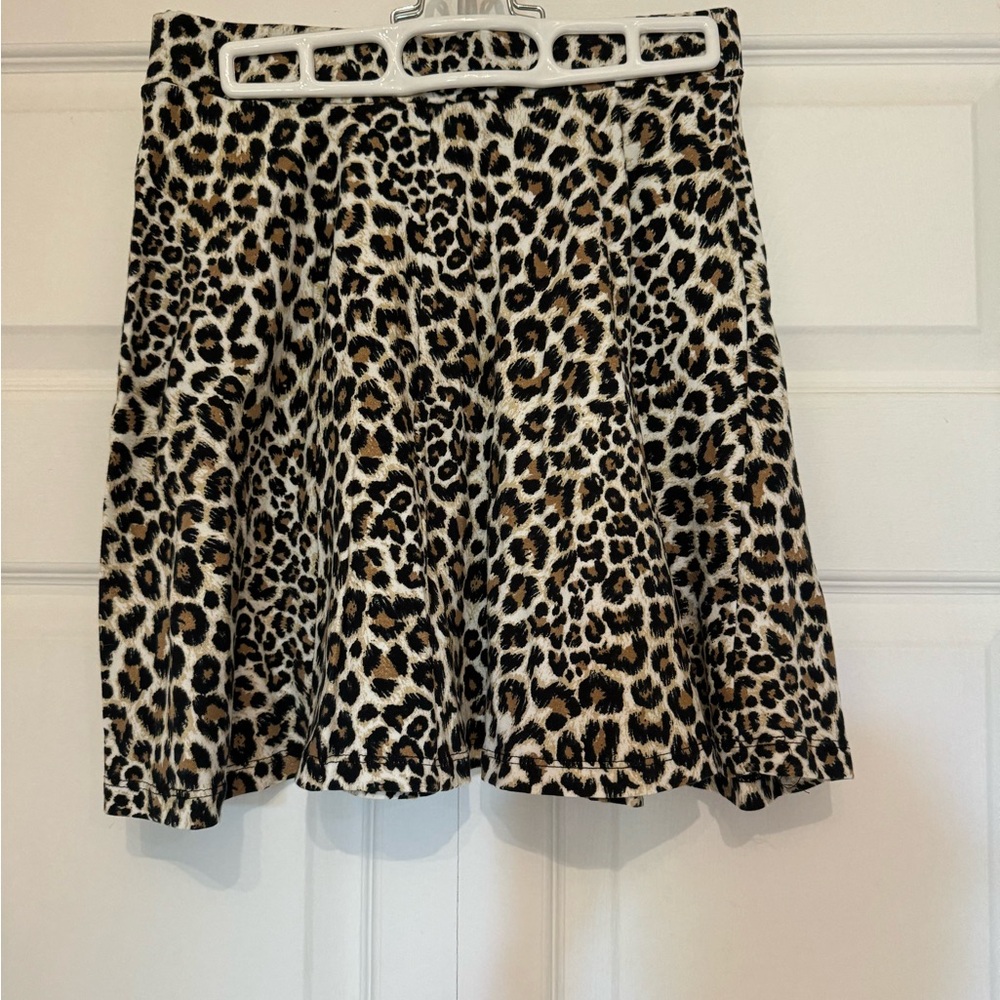 Skater skirt leopard print